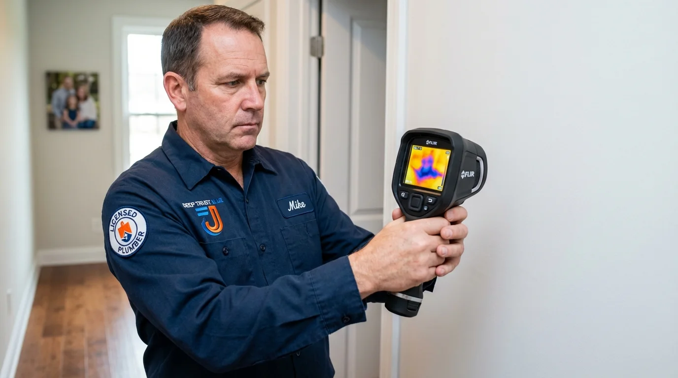 Thermal imaging leak detection by Johns Plumbing LLC in Dalton